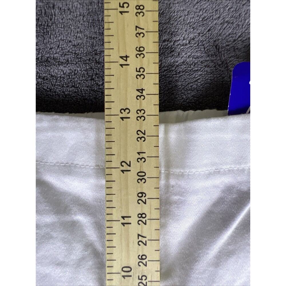 JMS Just My Size Women's Pull On White Pants Size 2XL Mid Rise 2 Pocket - Picture 7 of 8